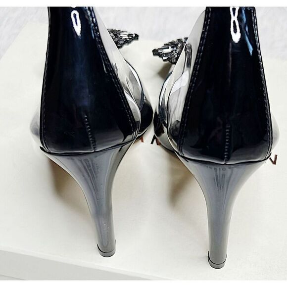 Good American Cinderella Lucite Pump Light Smoke NIB Size 9 Cinder-F*cking-Rella - Picture 6 of 9